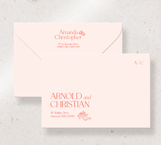 Elegant printed envelopes from our Forever collection