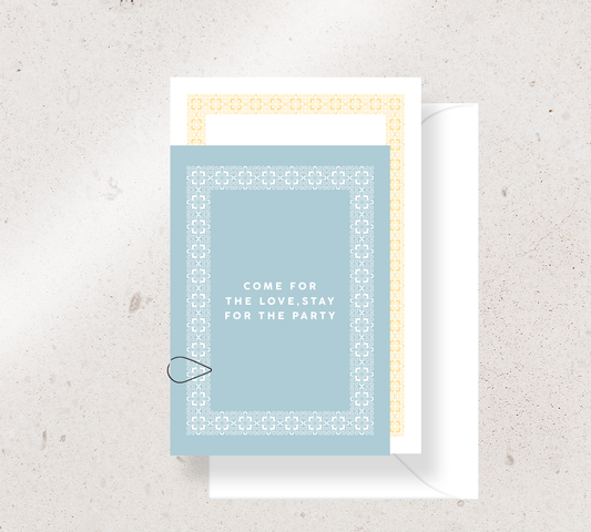 Stunning 2 card invitation set from our Grace collection