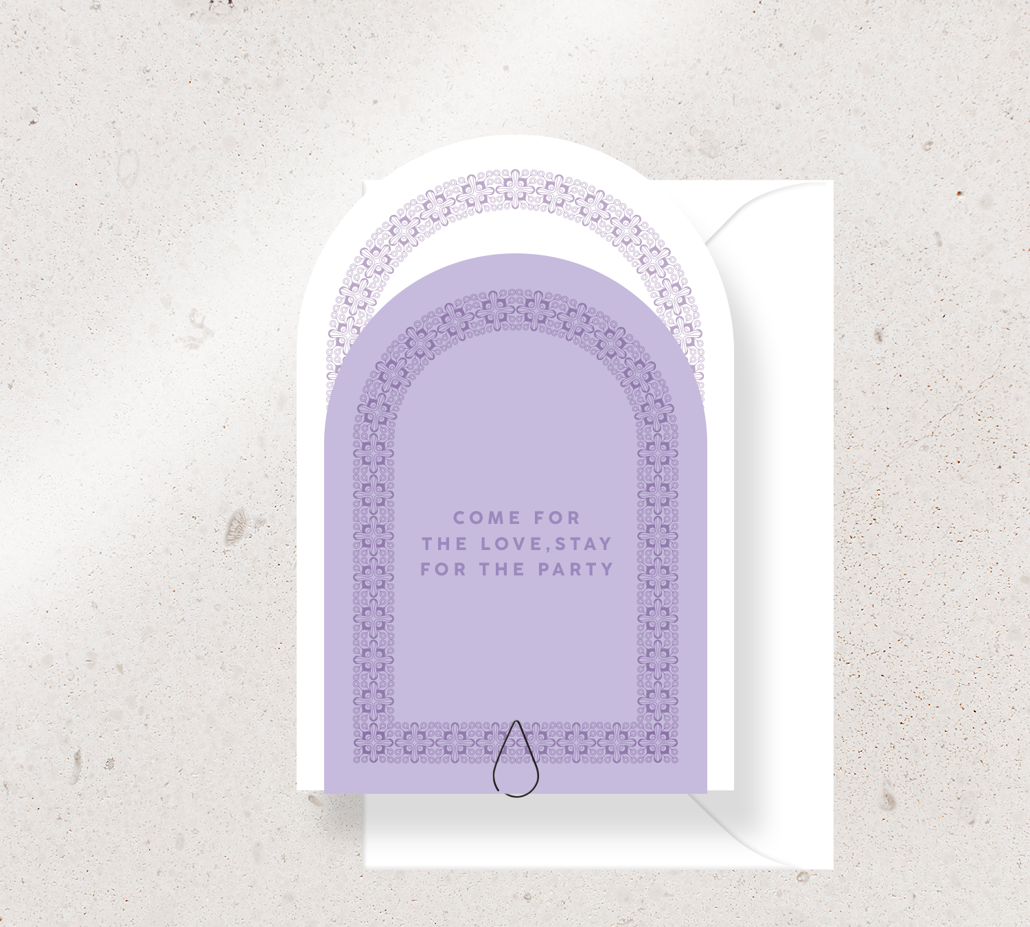 Stunning 2 card invitation set from our Grace collection
