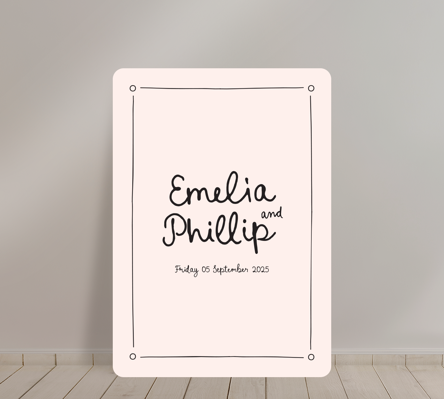 Welcome Sign from our Limoncello Collection