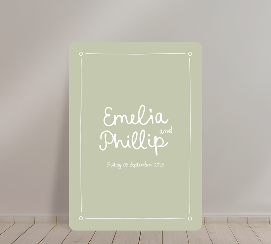 Welcome Sign from our Limoncello Collection