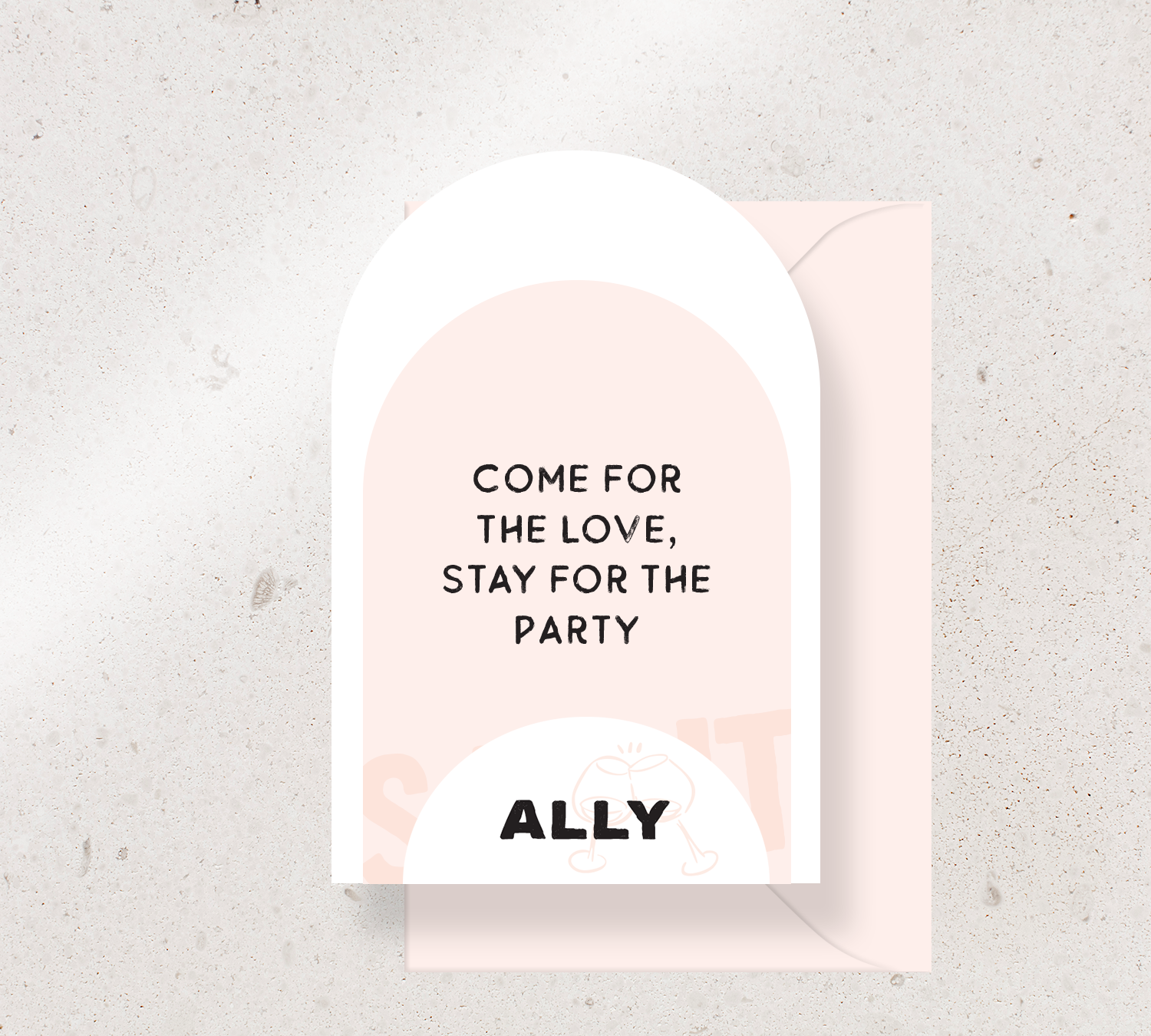 3 card set from our Salut design collection