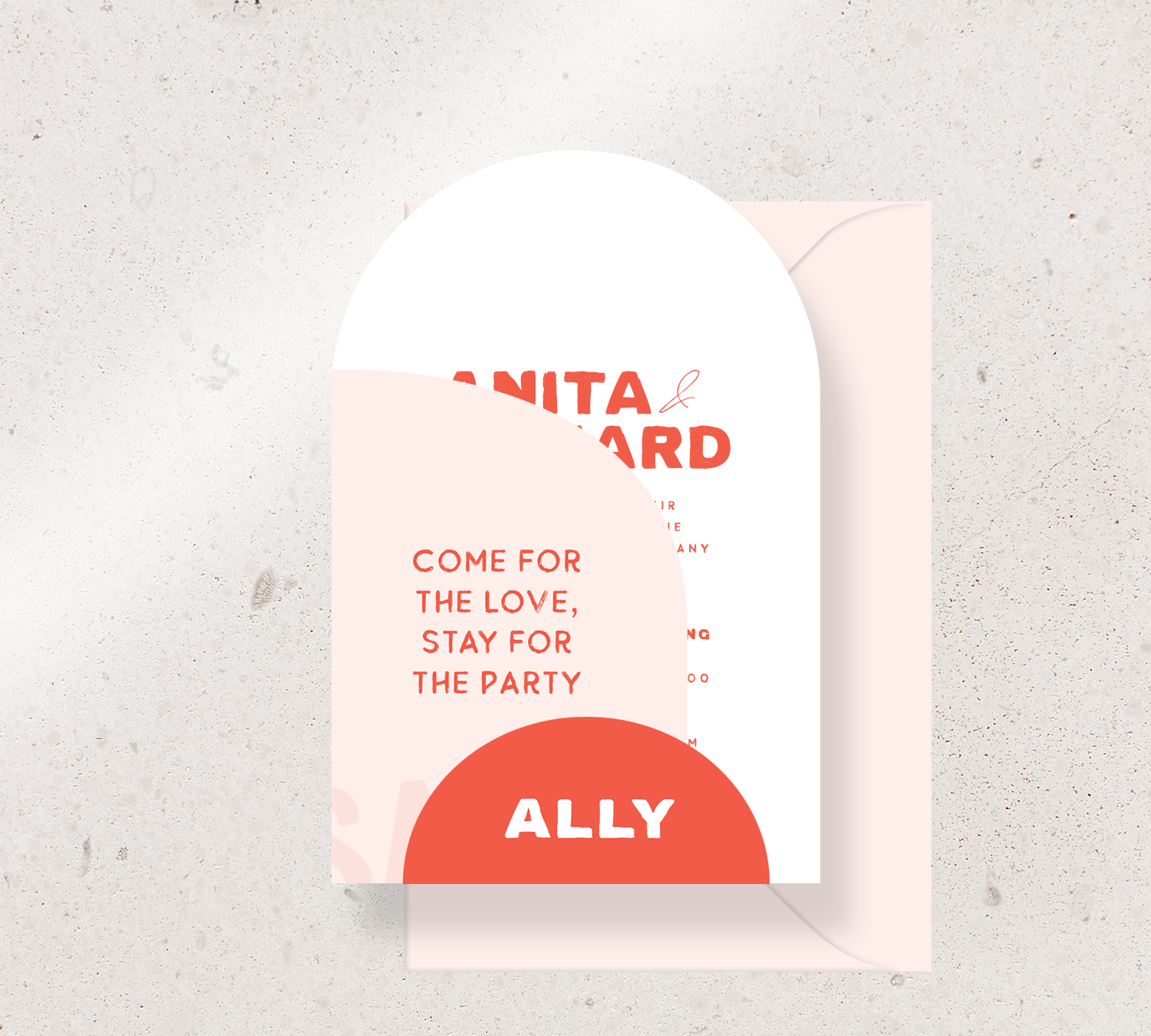 3 card set from our Salut design collection